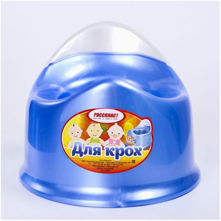 Картинка Горшок детский «Для крох», цвет голубой (№1992944) от магазина Мир детей Товары для Новорожденных