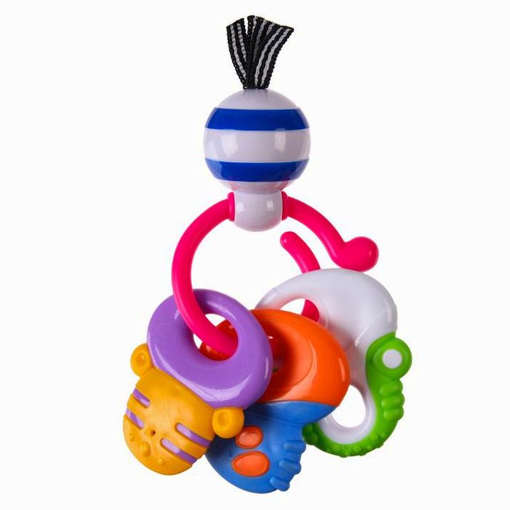 Погремушка «Ключики», с эластичными элементами, Крошка артикул анонс 627324