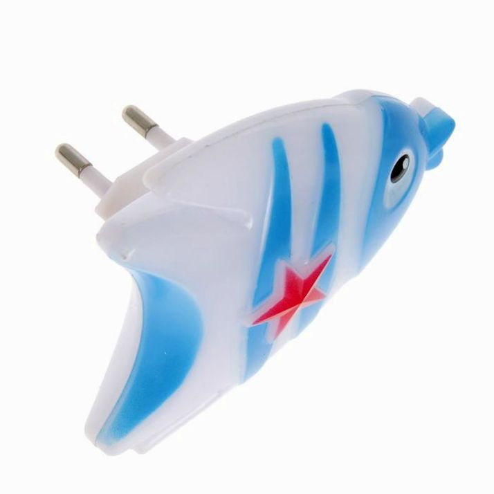 Картинка Ночник 4 диода "Рыбка" 220V МИКС 7,5х9х2 см RISALUX (№1753751) от магазина Мир детей Товары для Новорожденных