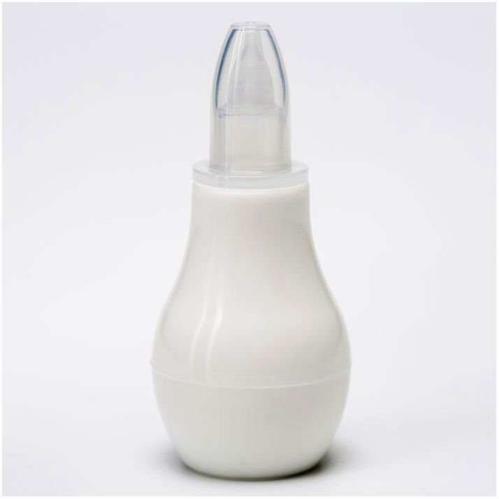 Детский назальный аспиратор, с колпачком, цвет белый артикул анонс 5276535