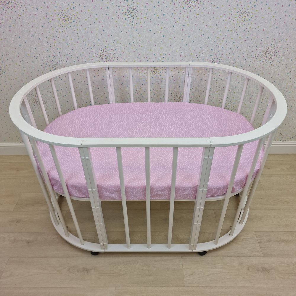 Простыня на резинке на овальную кровать (бязь) артикул анонс 257_44