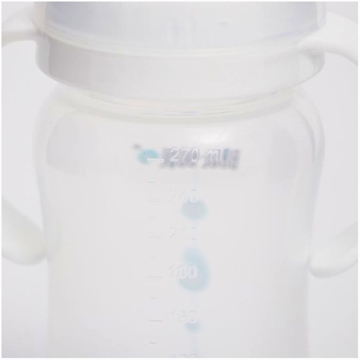 Картинка Поильник-непроливайка с силиконовым носиком PROMED, с ручками, 270 мл., от 6 мес. (№5073681) от магазина Мир детей Товары для Новорожденных