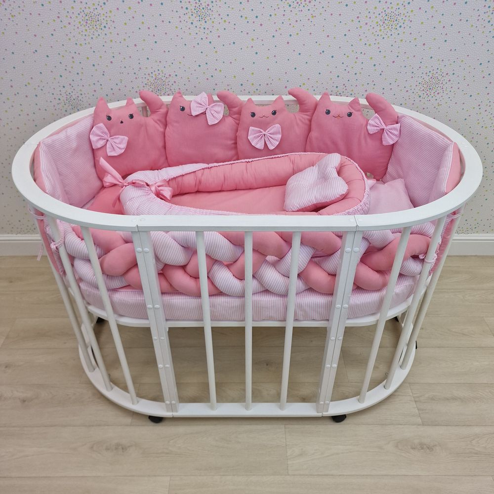 КПБ 16 пр (борт + пододеяльник + одеяло + наволочка + 2подушки + простынь + гнездо (бязь) артикул анонс 1173-0-1бб_06