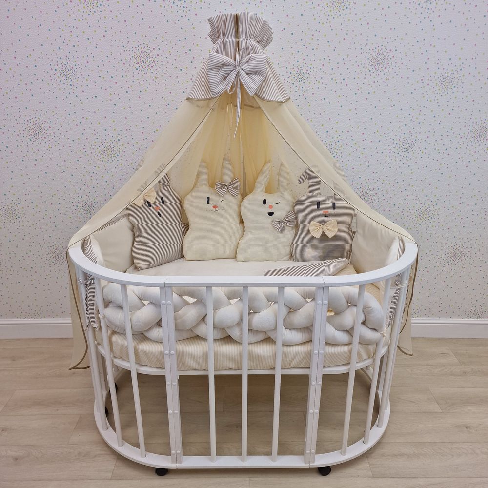 КПБ 17 пр (балдахин + борт + пододеяльник + одеяло + наволочка + подушка + простынь (плюш/бязь) артикул анонс 1178-0-1_06