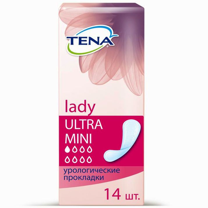 Урологические прокладки Tena Lady Ultra Mini, 14 шт. артикул анонс 1977628
