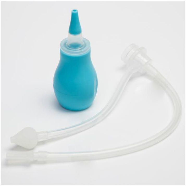 № 5276557 Детский назальный аспиратор с 2-мя сменными насадками, в контейнере, цвет голубой