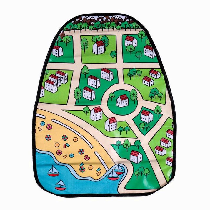 Картинка Накидка-незапинайка Домики на пляже, пвх, 61 х 46 см (№3554889) от магазина Мир детей Товары для Новорожденных