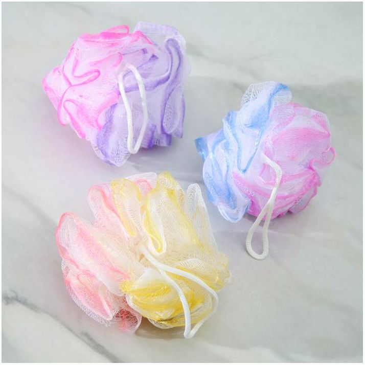 Картинка Мочалка для тела двухцветная Доляна, 25 гр, цвет МИКС (№577609) от магазина Мир детей Товары для Новорожденных