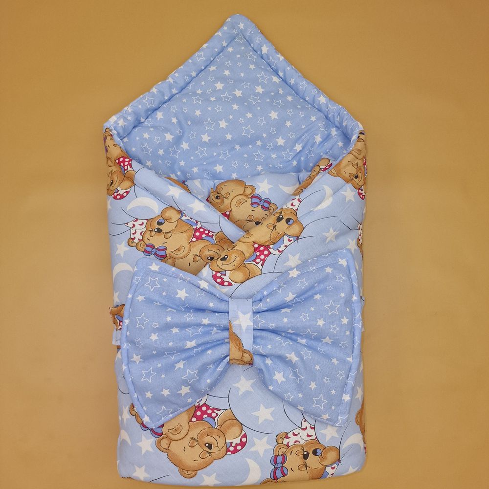 Комплект на выписку 2 пр: одеяло+бант-подушка (бязь) артикул анонс 1872б-0-1_м_52