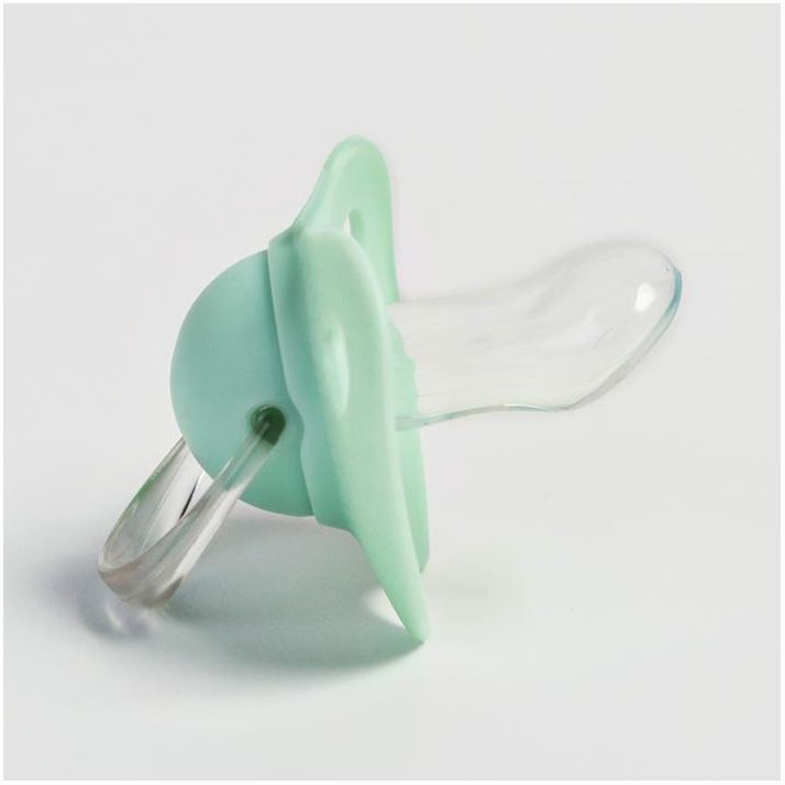 Картинка Соска-пустышка ортодонтическая, силикон, от 6 мес., с колпачком, цвет МИКС для мальчика (№4482596) от магазина Мир детей Товары для Новорожденных