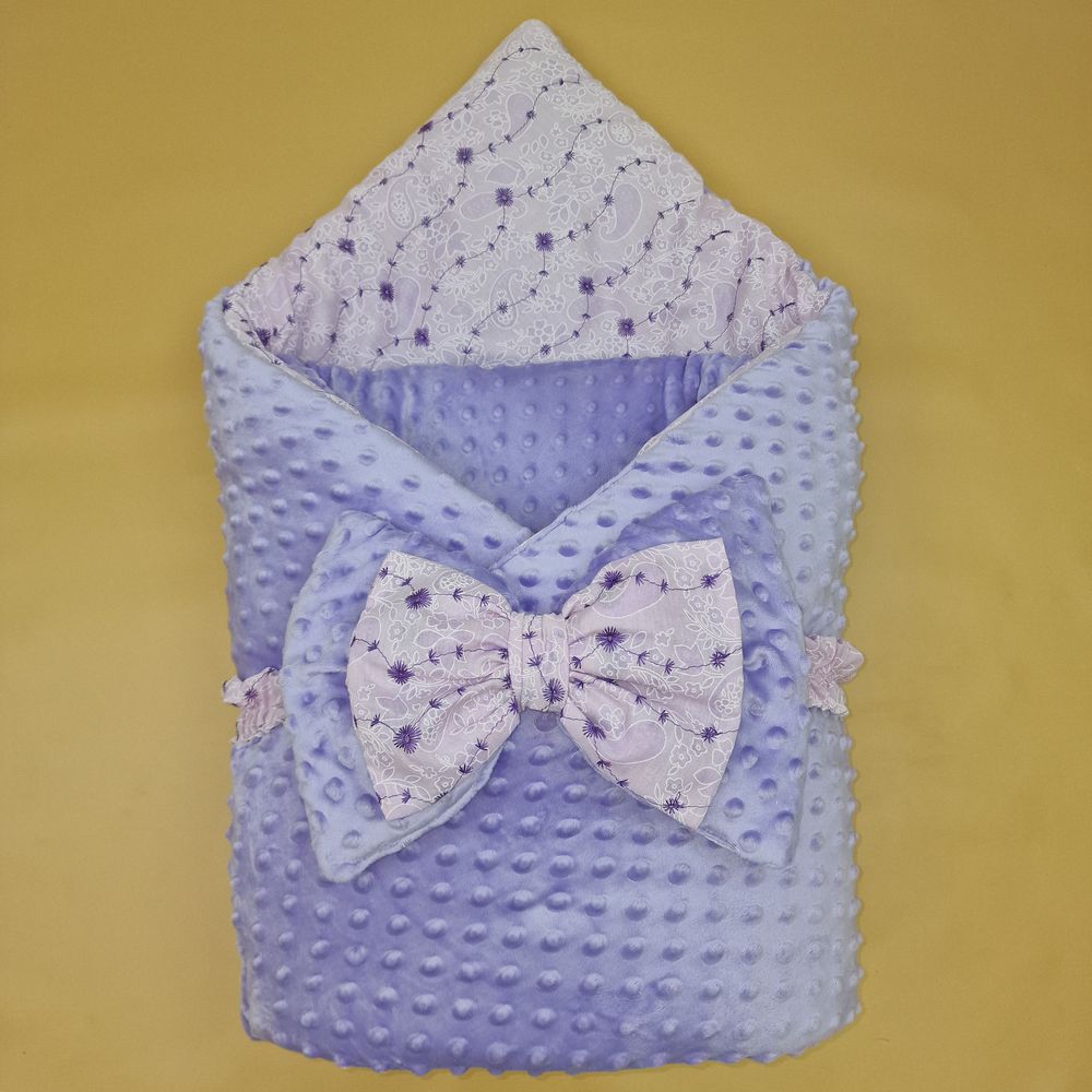 Комплект на выписку 2 пр: одеяло+бант (двухсторонний) артикул анонс 1876в-0-1_м_16