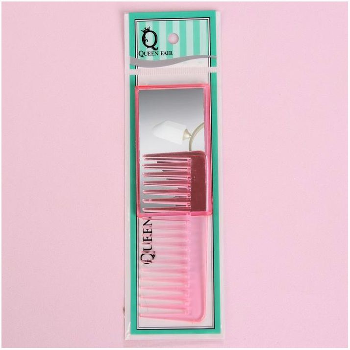 Картинка Набор парикмахерский, 2 предмета, цвет розовый (№3512492) от магазина Мир детей Товары для Новорожденных