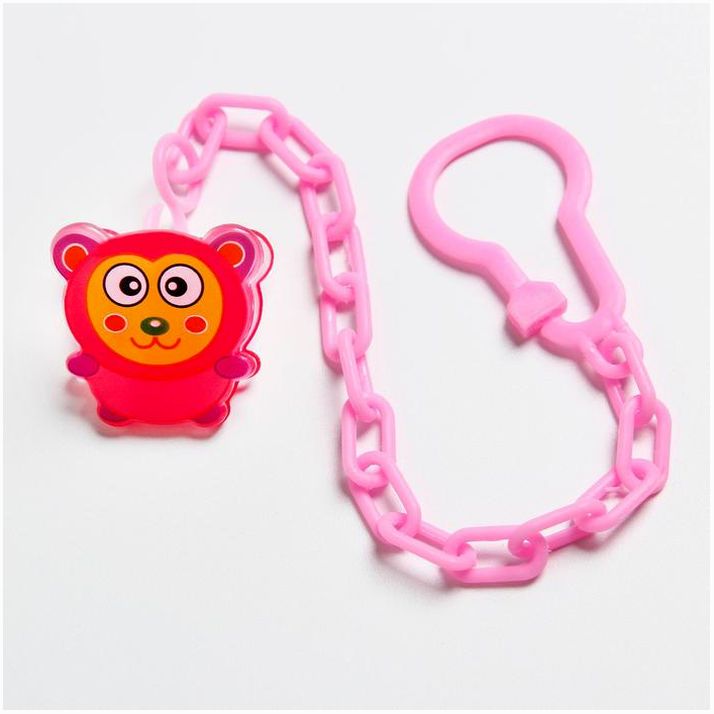 Прищепка для пустышки на цепочке «Обезьянка» артикул анонс 144989