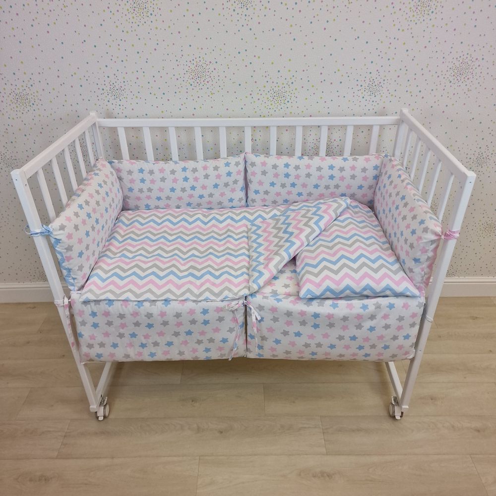 № 1133-0-1бб КПБ 11 пр (борт + пододеяльник + одеяло + наволочка + подушка + простынь (бязь) 6пр