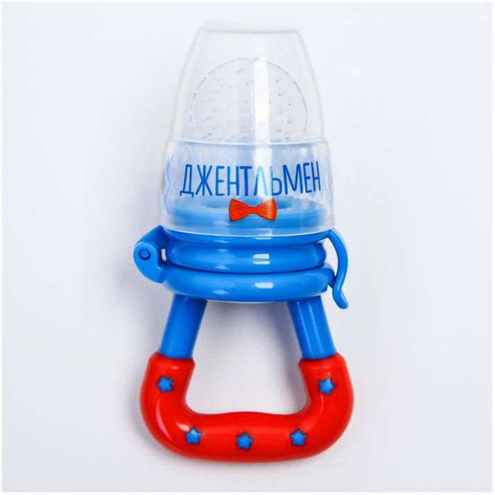 № 2279609 Ниблер «Джентльмен», с силиконовой сеточкой, цвет голубой