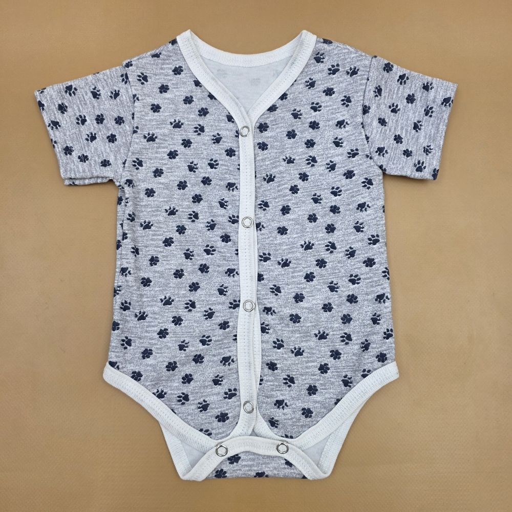 Боди №4 (интерлок, кнопки снизу и спереди, короткий рукав) артикул анонс 0124-62МД