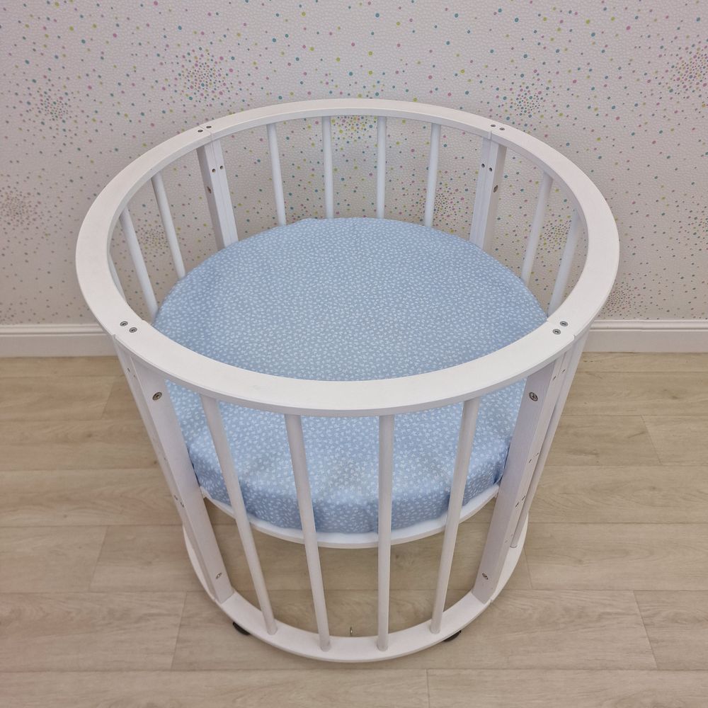 Простыня на резинке на круглую кровать (бязь) артикул анонс 255_18