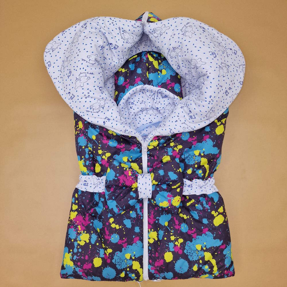 Комплект (одеяло трансформер+бант-подушка+шапочка) (дюспо/футер) артикул анонс 7527-0-1