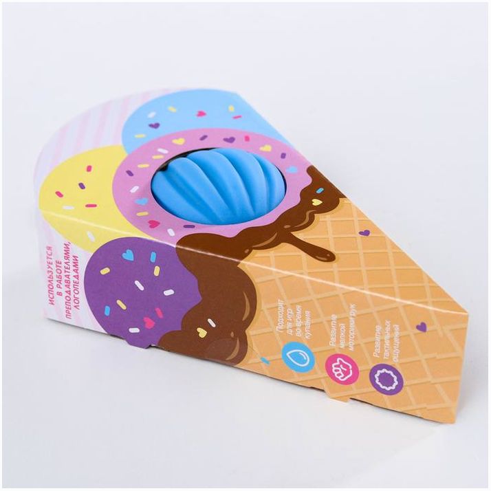 Картинка Развивающий, массажный, рельефный мячик «Мороженка» (№4916702) от магазина Мир детей Товары для Новорожденных