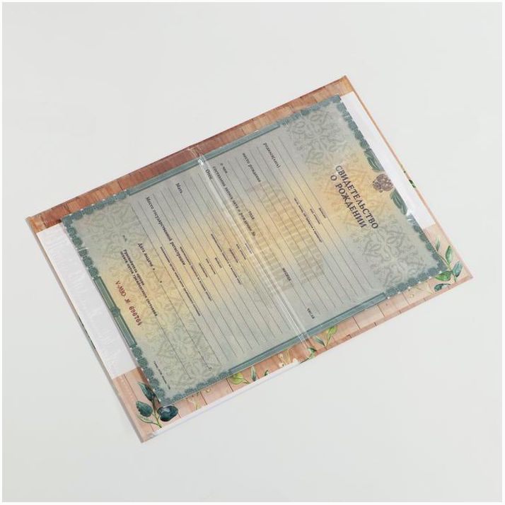 Картинка Папка для свидетельства о рождении «Миша», А5 (№4004637) от магазина Мир детей Товары для Новорожденных