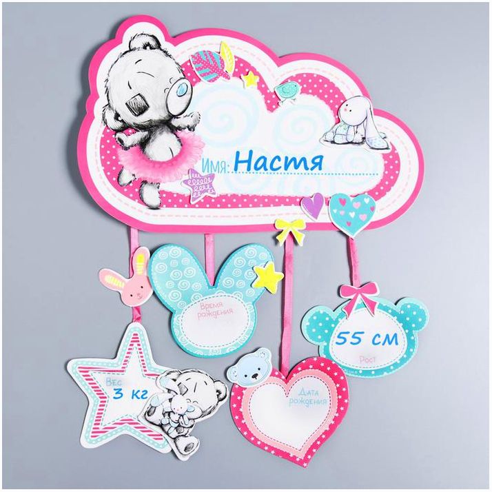 Метрика малышки 