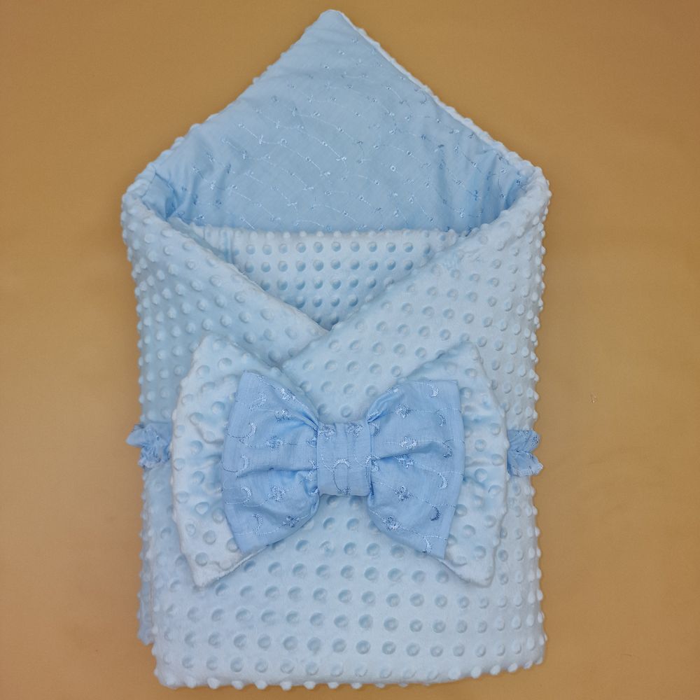 Комплект на выписку 2 пр: одеяло+бант (двухсторонний) артикул анонс 1876в-1-2_м_05