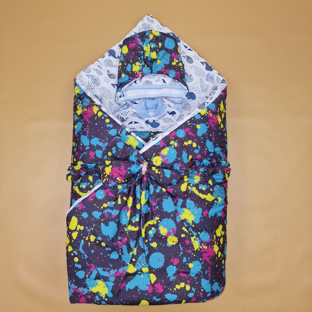 Комплект на выписку 3 пр: одеяло+шапочка+бант артикул анонс 1892д-2-2_у_12