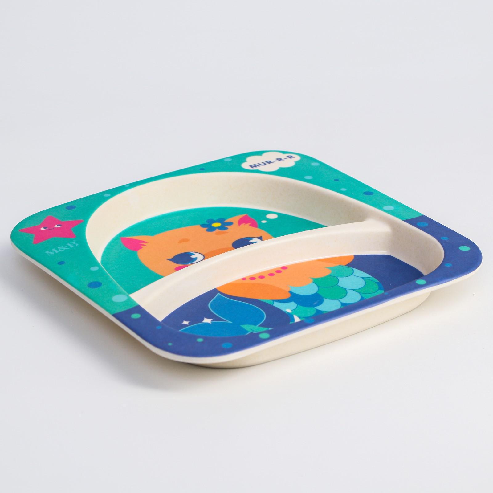 № 5083816 Тарелка из бамбука,цвет и рисунок МИКС