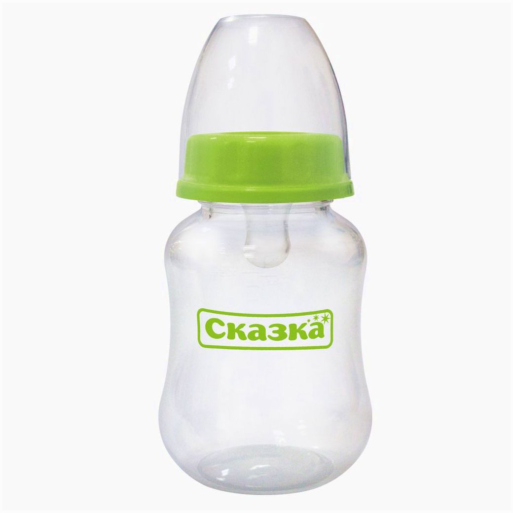 № 1008С Бутылочка фигурная (пластик, силиконовая соска)