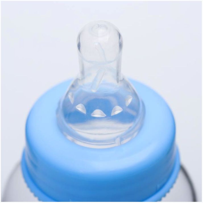 Картинка Бутылочка для кормления, стекло, 250 мл., без ручек, цвет МИКС (№4627672) от магазина Мир детей Товары для Новорожденных