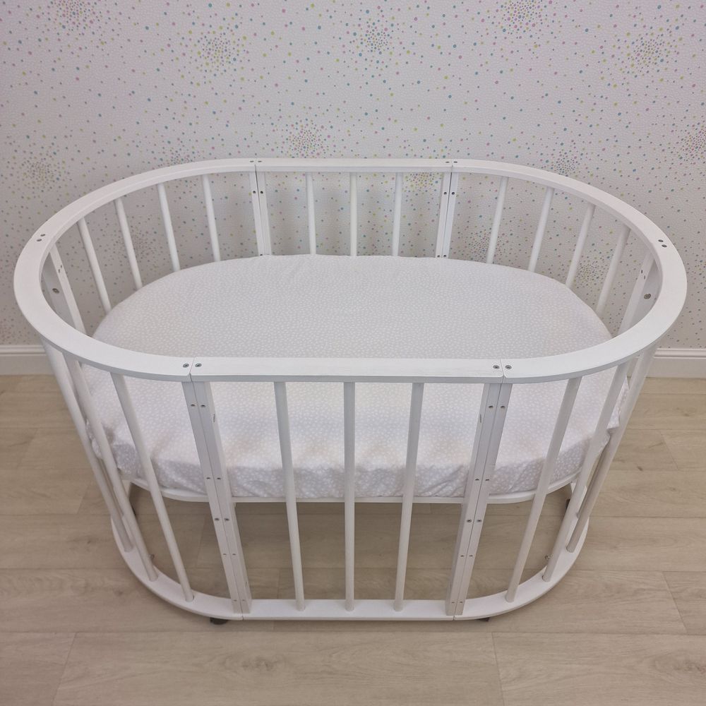 Простыня на резинке на овальную кровать (бязь) артикул анонс 257