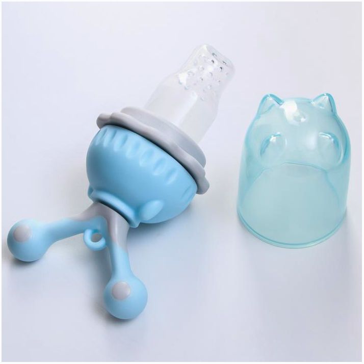 № 2825421 Изделие для прикорма с силиконовой сеточкой, вращающийся поршень, цвет голубой