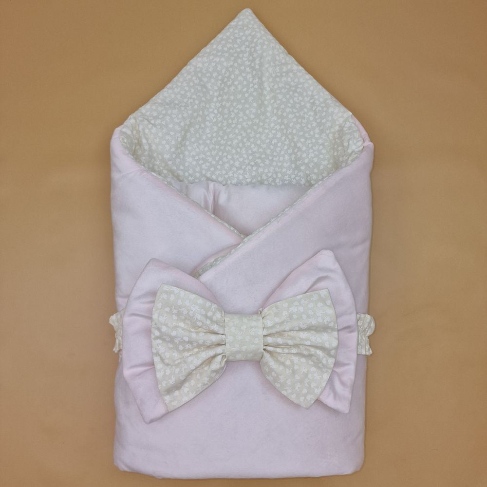 Комплект на выписку 2 пр: одеяло+бант (двухсторонний) артикул анонс 1876в-0-1_м_19