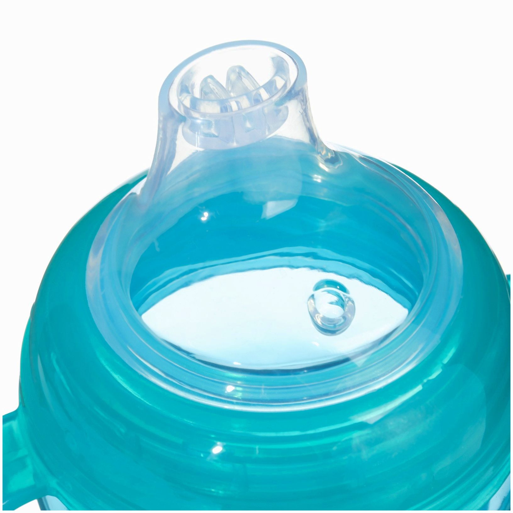 Картинка Поильник детский с силиконовым носиком, с ручками, 240 мл., цвет зеленый (№9037736) от магазина Мир детей Товары для Новорожденных