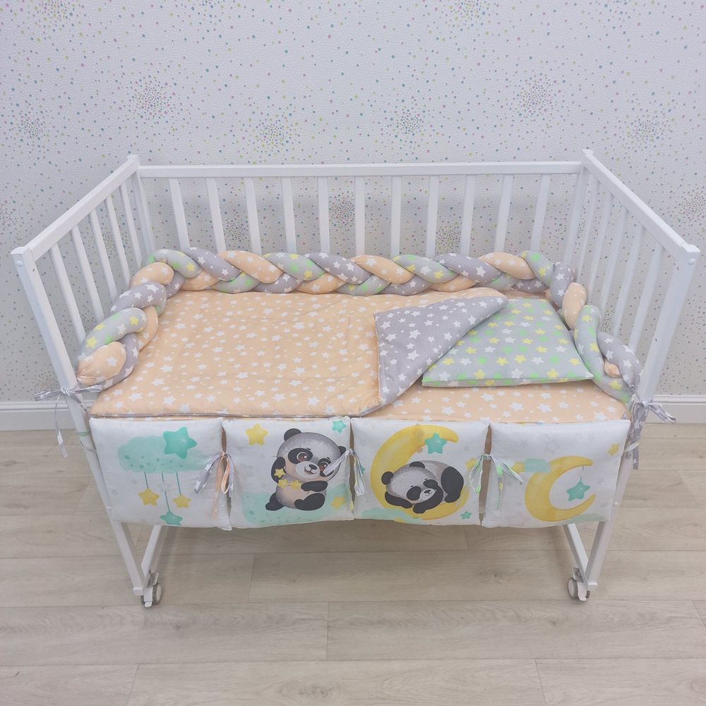 КПБ 10 пр (борт + пододеяльник + одеяло + наволочка + подушка + простынь (бязь) коса артикул анонс 1160-0-1Кбб