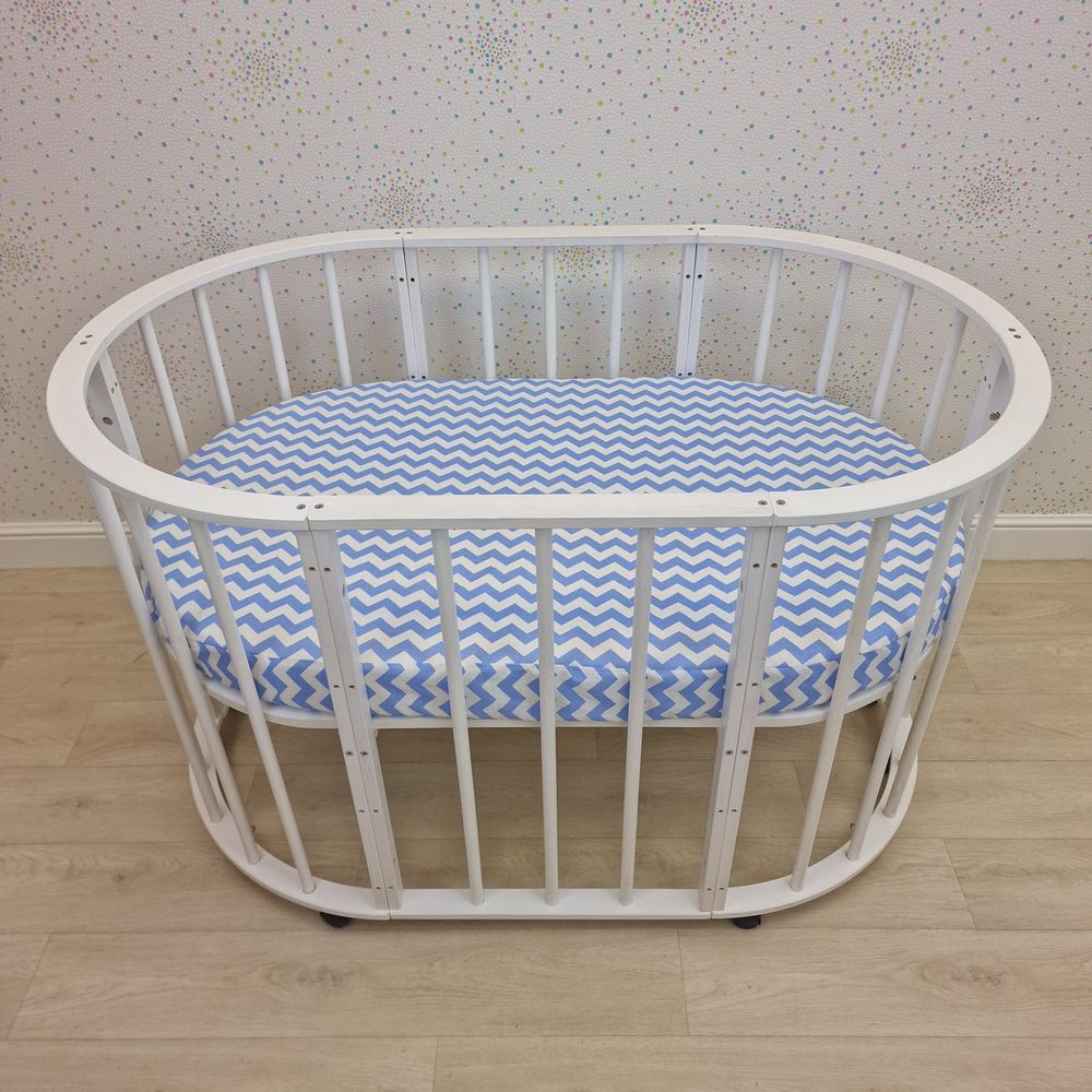 Простыня на резинке на овальную кровать (бязь) артикул анонс 257_13