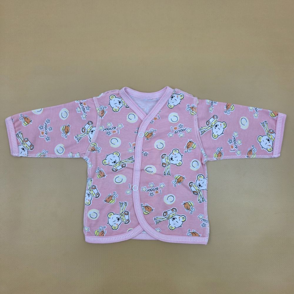 Распашонка №8 (кулирка, длинный рукав, кнопки спереди, швы наружу) артикул анонс 15182-56МД