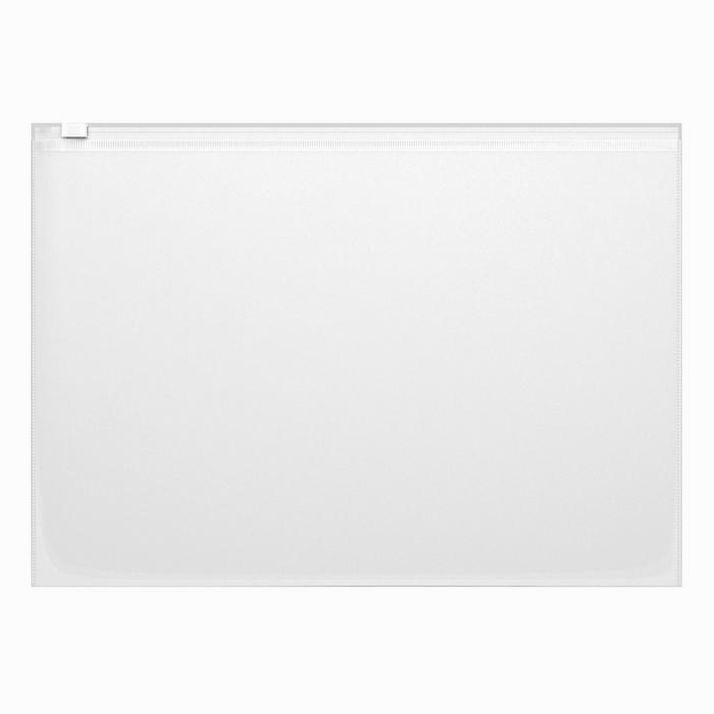 Папка-конверт на ZIP-молнии А4 140 мкм, ErichKrause Fizzy, прозрачная, до 100 листов артикул анонс 4387769