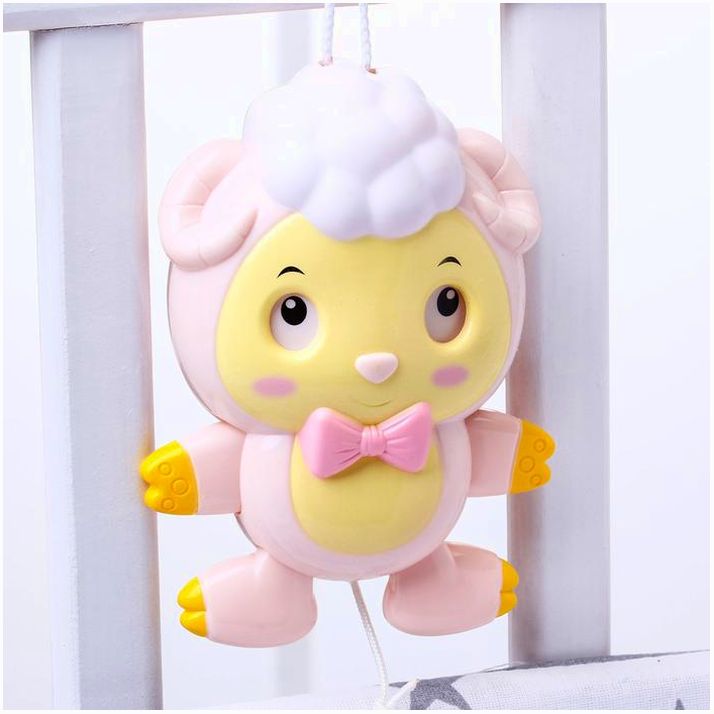 Картинка Подвеска музыкальная заводная «Барашик» на кроватку/коляску,цвет МИКС (№2849242) от магазина Мир детей Товары для Новорожденных