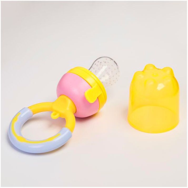 № 2272515 Ниблер для прикорма «Персик», с силиконовой сеточкой, цвет жёлтый