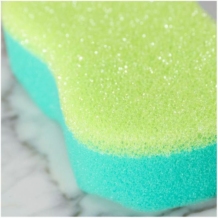 Картинка Губка для тела с массажным слоем «Восьмёрка», 14,5?8?4 см, цвет МИКС (№7053760) от магазина Мир детей Товары для Новорожденных