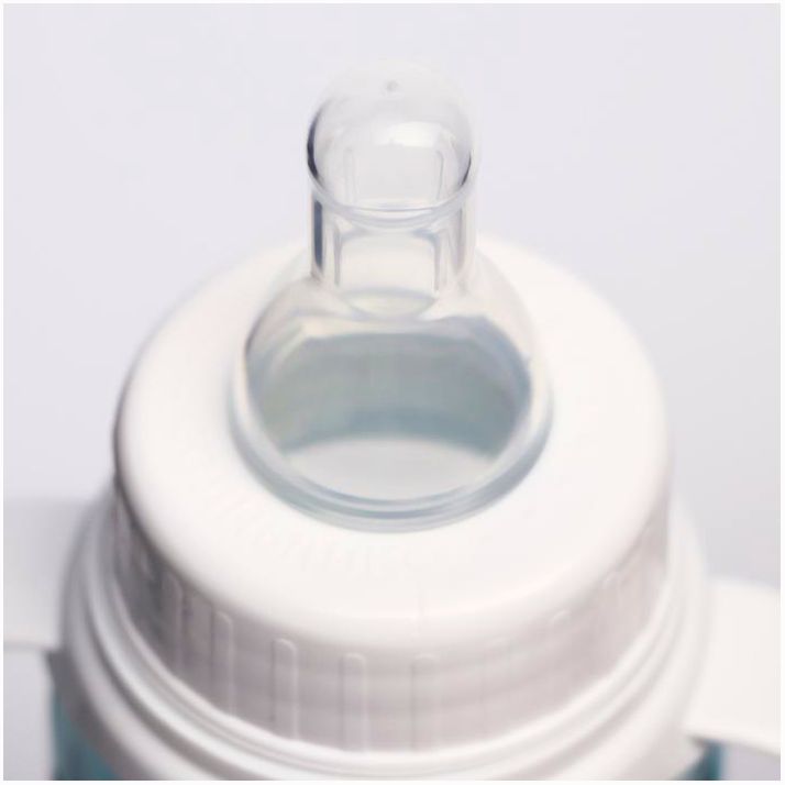 Картинка Бутылочка для кормления «Кокосы», классическое горло, 250 мл., от 0 мес., цилиндр, с ручками (№5399879) от магазина Мир детей Товары для Новорожденных