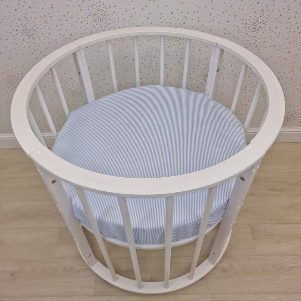 Простыня на резинке на круглую кровать (бязь) артикул анонс 255_26