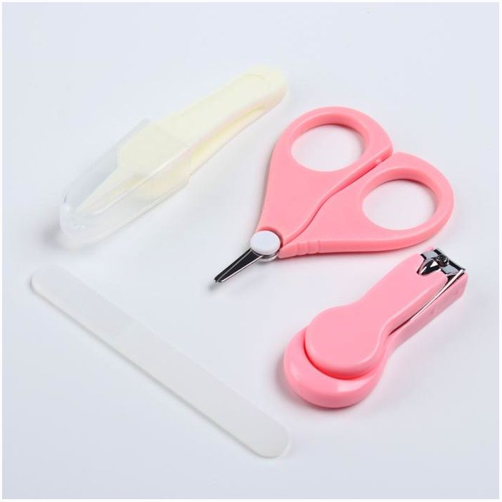 Картинка Набор по уходу за ребенком, 4 предмета, цвет розовый (№4350281) от магазина Мир детей Товары для Новорожденных