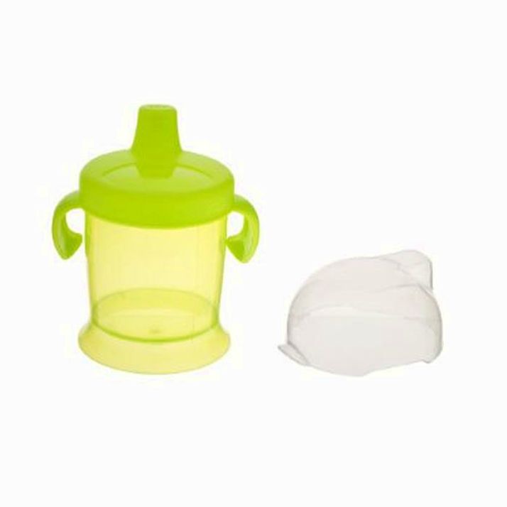 № 1578628 Поильник с ручками, твёрдый носик, 230 мл., цвет МИКС