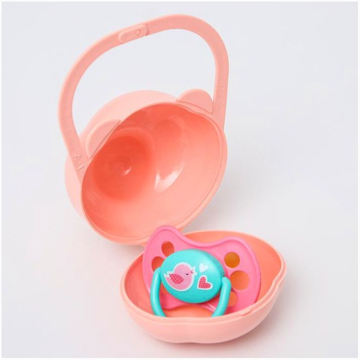 Картинка Футляр для детской пустышки «Мишка», цвет светло-розовый (№5080363) от магазина Мир детей Товары для Новорожденных