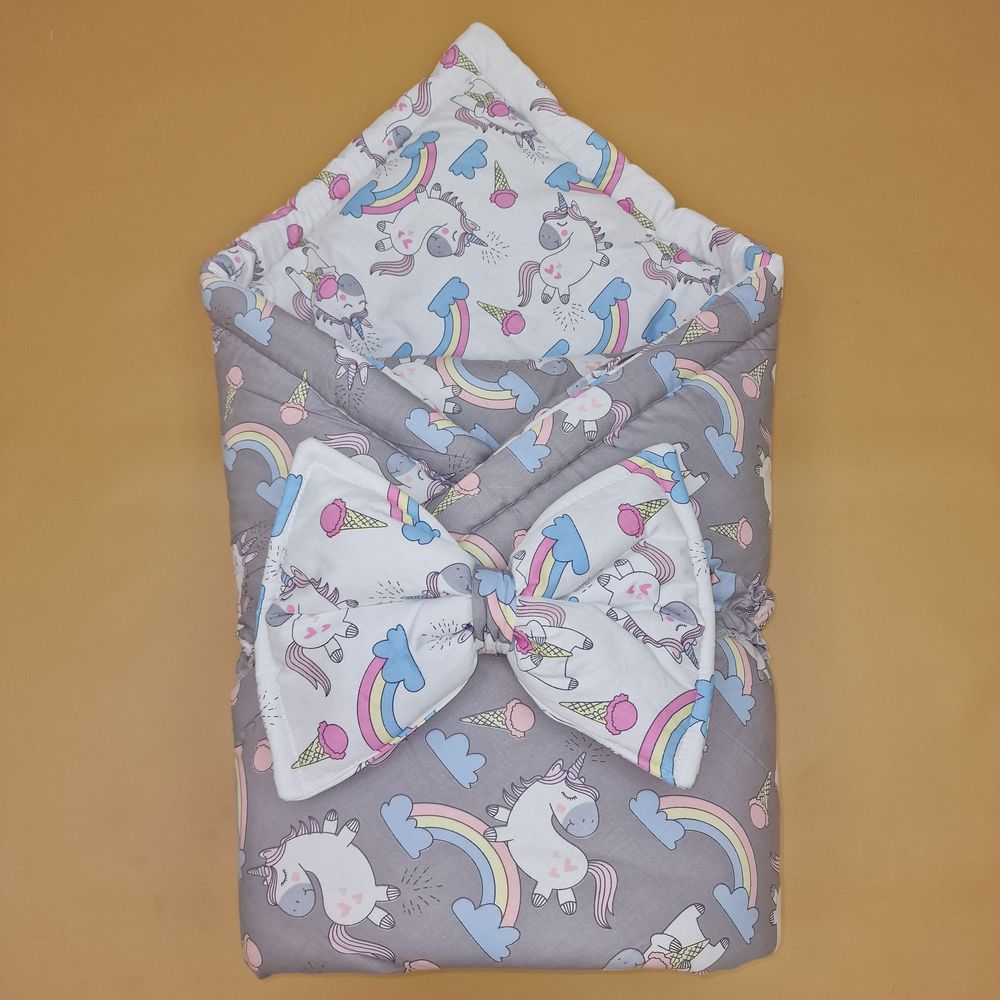 Комплект на выписку 2 пр: одеяло+бант-подушка (бязь) артикул анонс 1872б-0-1_м_35