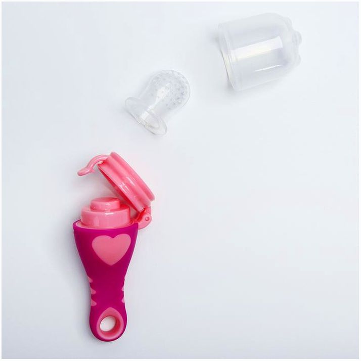 Картинка Ниблер для прикорма, с силиконовой сеточкой «Сердечко», цвет МИКС (№2272516) от магазина Мир детей Товары для Новорожденных