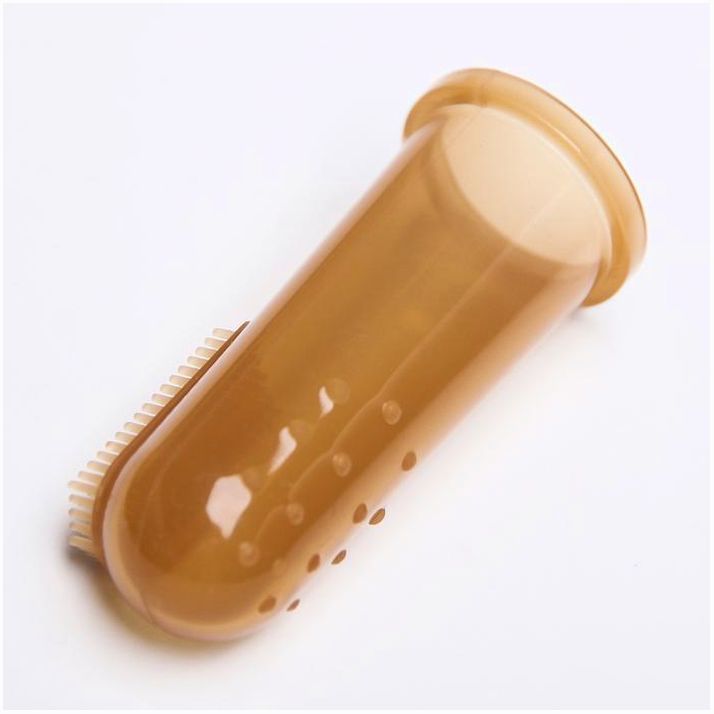 Картинка Детская зубная щетка, прорезыватель - массажер, силиконовая, на палец от 3 мес. (№4623708) от магазина Мир детей Товары для Новорожденных