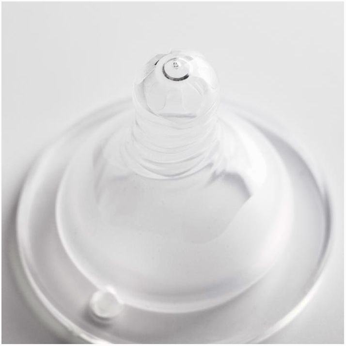 Картинка Соска силиконовая на бутылочку, широкое горло, антиколиковая., от 3 мес., средний поток (№1586163) от магазина Мир детей Товары для Новорожденных